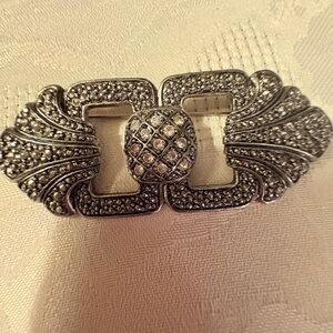 Elegant Silver Brooch